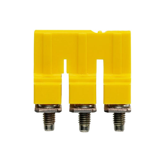 1054760000 - 8mm Insulated Yellow 3-Pole Cross-Connector, 57A Capacity  (Pack of 50)