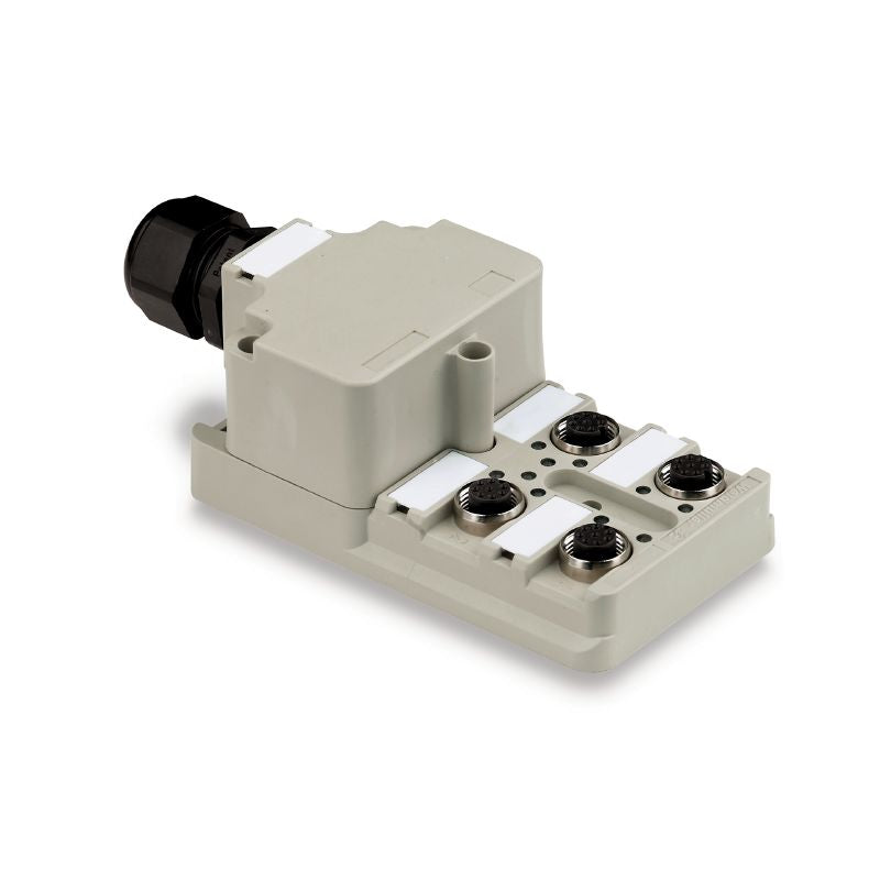 1705920000 - SAI-4-M 4P M12 Hood Distributor, PNP Wiring, 30V