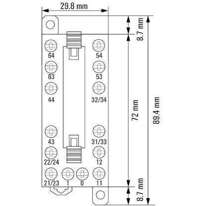 2860020000 - 24VDC Relay Module with 5 NO and 1 NC Contacts
