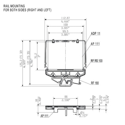 1185460000 - RS 100 End Plate, 27.2mm, PA 66, ROHS Compliant  (Pack of 10)