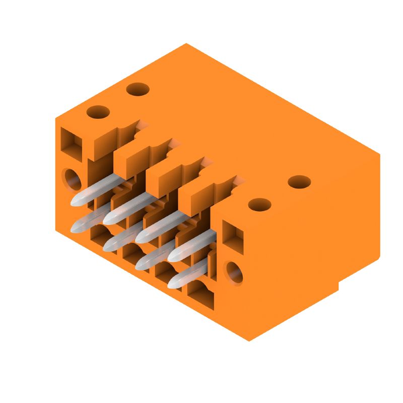 1729440000 - 8-Pole 3.5mm Male PCB Connector, 180° Flange Design  (Pack of 84)