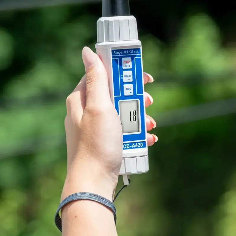 PCE-A420 - Handheld Cup Vane Air Flow Meter with Variable Units