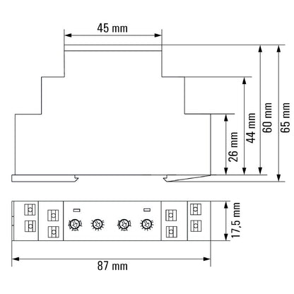 2898320000 - TFI-SERIES 12-240V Multi-Function Timing Relay with 1 CO Contact