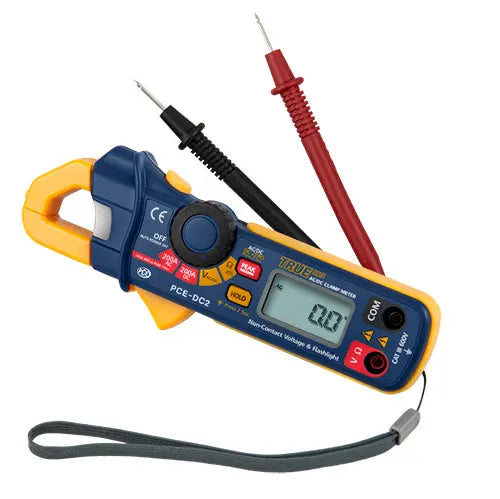 PCE-DC2 - Compact AC/DC Clamp Tester with Backlit Display & 18mm Aperture