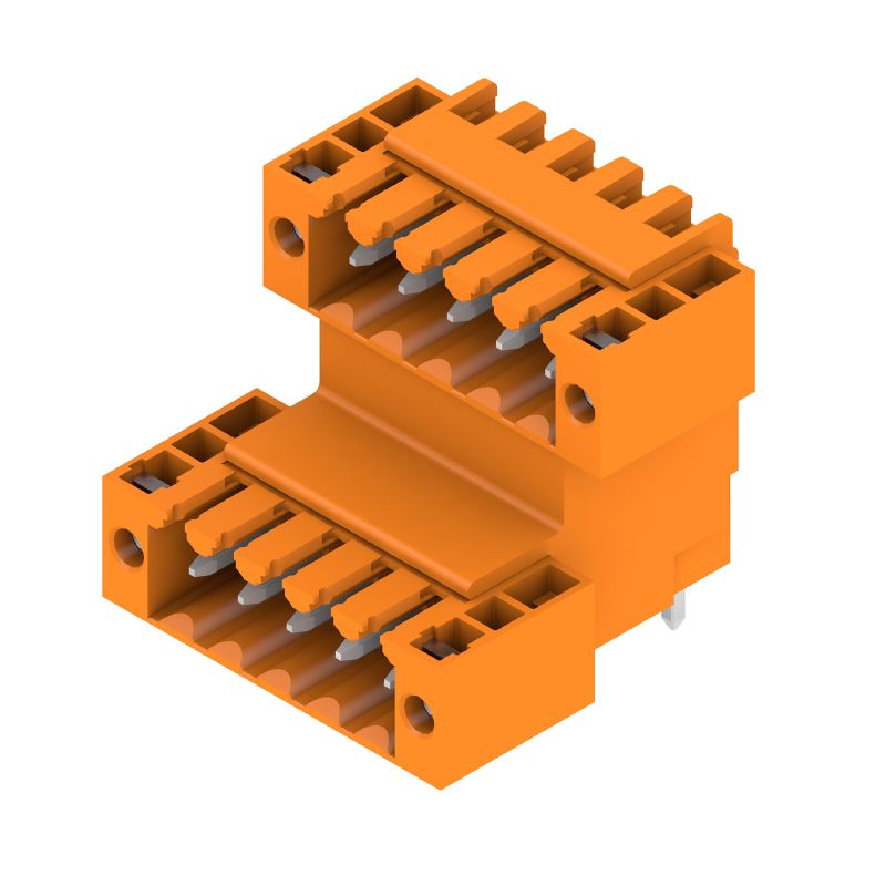 1890800000 - 3.50mm Male Flange Connector with 10 Poles, 90° Elbow  (Pack of 50)