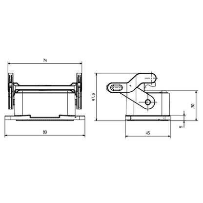 2542230000 - IP65 Bulkhead Enclosure with Replaceable Clamp