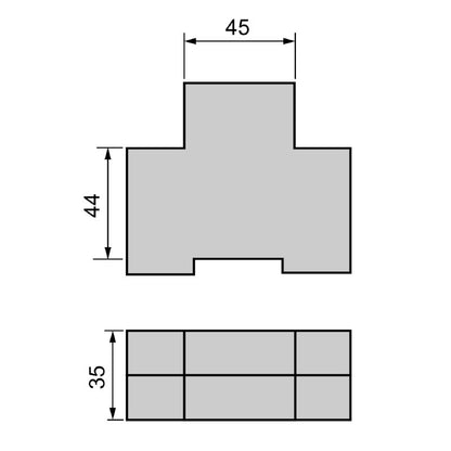 2067070000 - Polycarbonate Insert Plate for RCBO, 74mm Height, RoHS Compliant