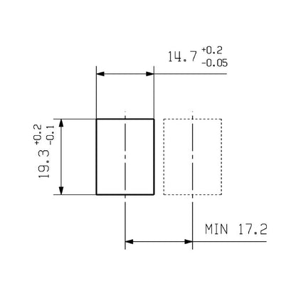 8952950000 - IP20 Zinc RJ45 Connector for Cat.6, Power over Ethernet  (Pack of 24)