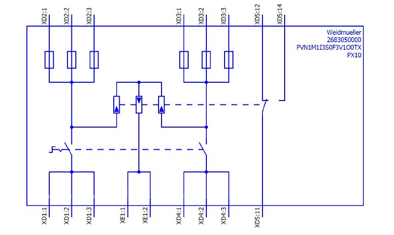 2683050000 - Durable Photovoltaic Combiner Box with 3 Inputs & Surge Protection