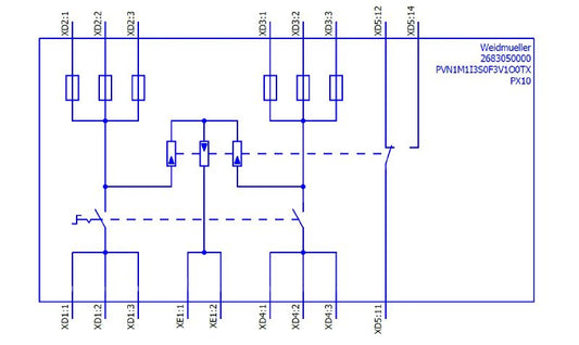 2683050000 - Durable Photovoltaic Combiner Box with 3 Inputs & Surge Protection