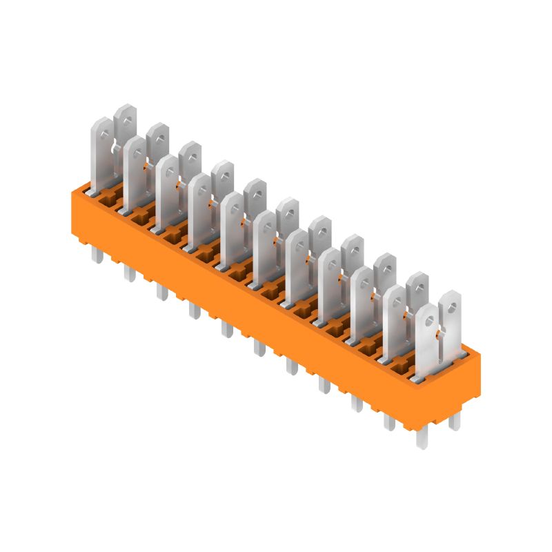 9500510000 - 5mm Spacing Orange PCB Terminal, 11 Poles at 180°  (Pack of 50)
