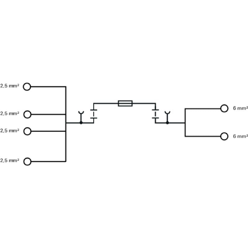 8728450000 - 500V Test-Disconnect Terminal with 2.5 mm² Clamp Connection  (Pack of 50)