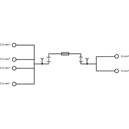 8728450000 - 500V Test-Disconnect Terminal with 2.5 mm² Clamp Connection  (Pack of 50)