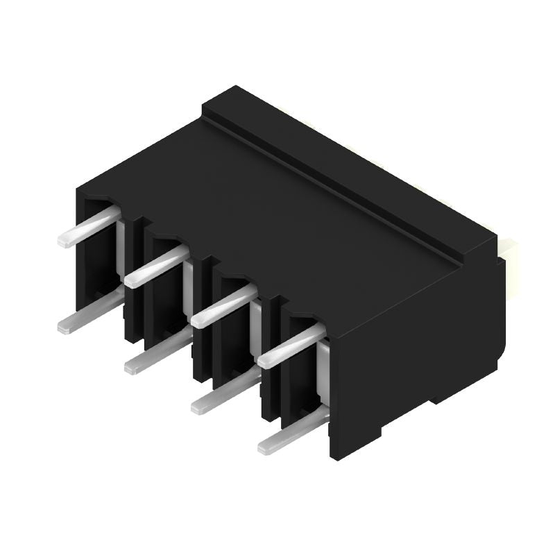 1825980000 - 5mm Pitch Black PCB Terminal with 4 Poles and PUSH IN Mechanism  (Pack of 28)