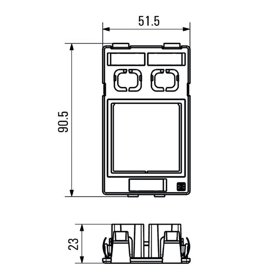 1450630000 - Unshielded FrontCom Insert Plate with Power & Data Slots