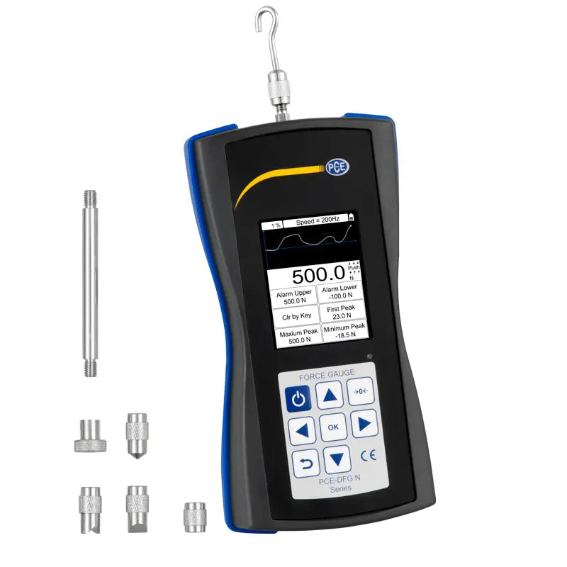 PCE-DFG N 500 - Digital Force Gage, 500 N Capacity, USB Data Transfer