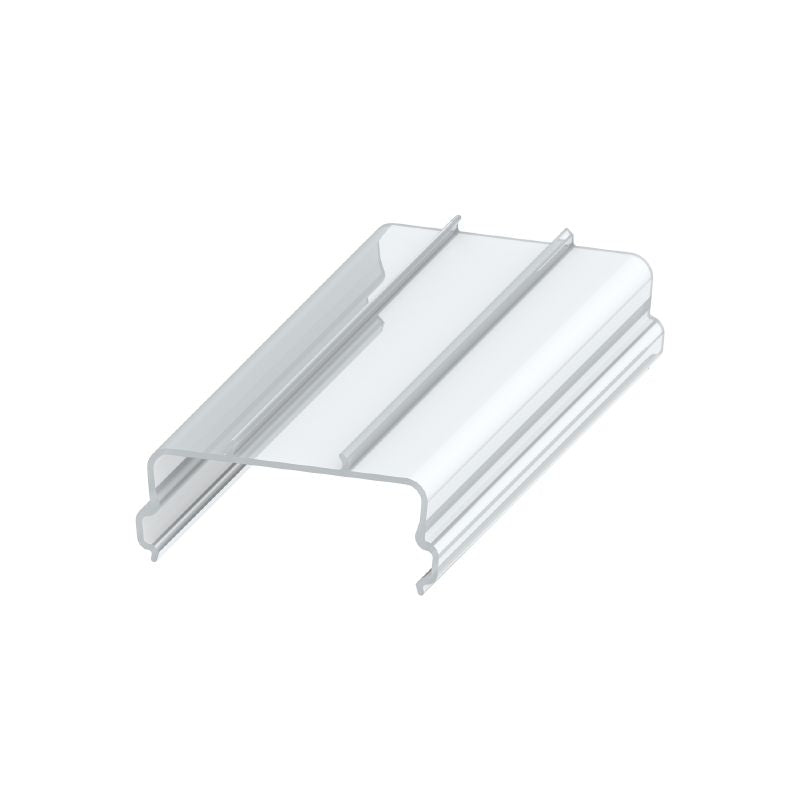 0485200000 - 1000mm Transparent PVC Cover Profile, Durable and RoHS Compliant