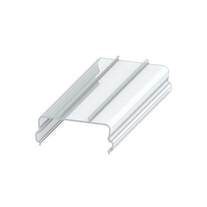 0485200000 - 1000mm Transparent PVC Cover Profile, Durable and RoHS Compliant