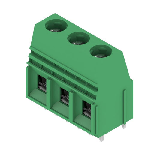 1395330000 - 10.16mm Green PCB Terminal, 3 Poles, 4.5mm Solder Pins  (Pack of 20)