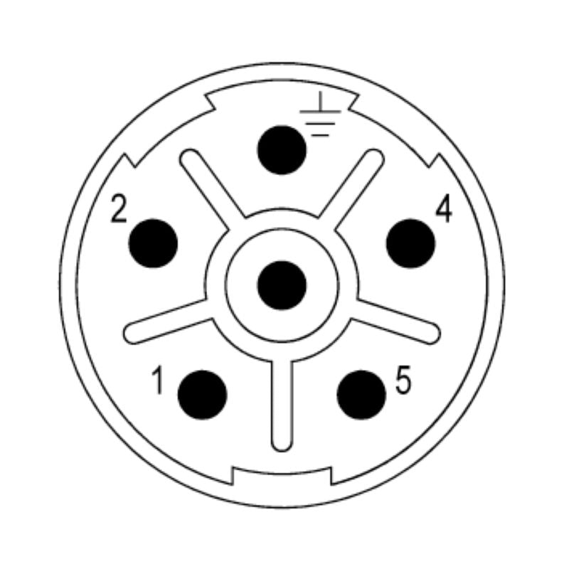 1170370000 - Durable SAI-M23 Plug-in Connector for Sensors, 20A, 600V