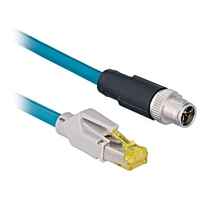 ZC1V014 - Durable M12 × 1 Connection Cable, IP67 Rated, 8-Pin RJ45