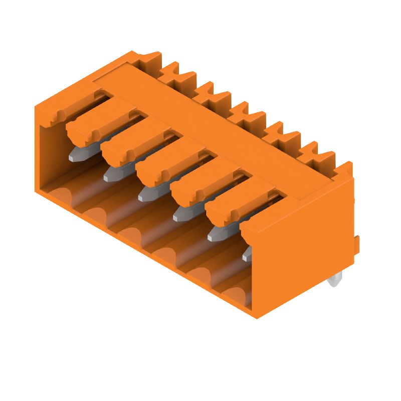 1605110000 - 3.50mm 6-Pole PCB Connector in Orange, THT Solder  (Pack of 50)