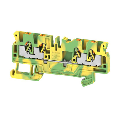 1521540000 - 2.5mm² Green/Yellow Push-In Terminal, 36.5mm Deep  (Pack of 50)