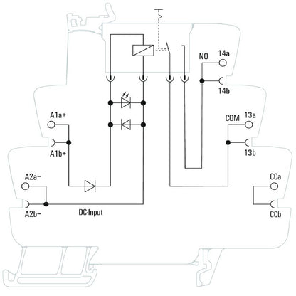2855850000 - 24V DC Relay Module with Screw Connections and Test Button  (Pack of 10)