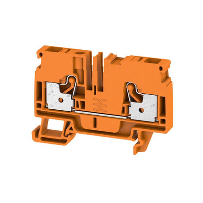 1991800000 - Orange 6mm² Feed-Through Terminal, 800V, 41A, Push-In Design  (Pack of 50)