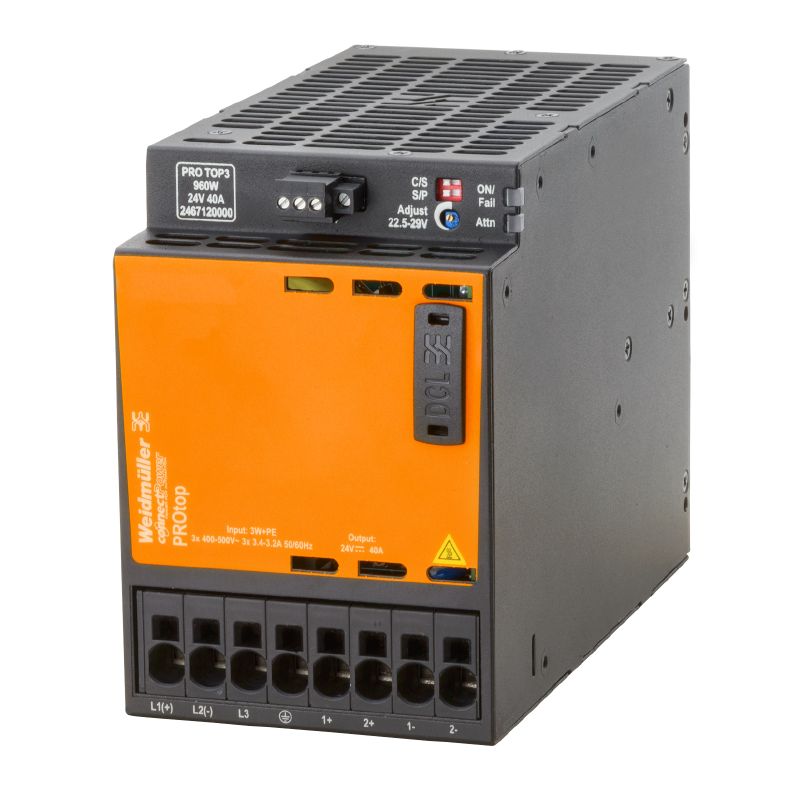2467130000 - 960W 24V Power Supply with Metal Housing & Safety Compliance