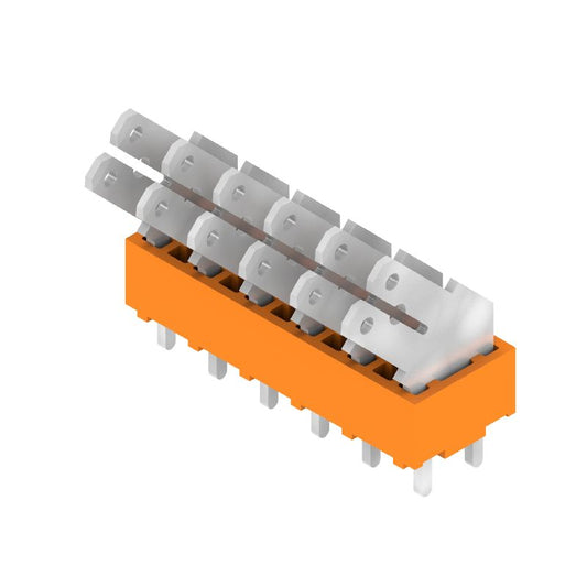 9511830000 - 5.00mm 6-Pole Orange Circuit Board Terminal, 135° Angle  (Pack of 100)