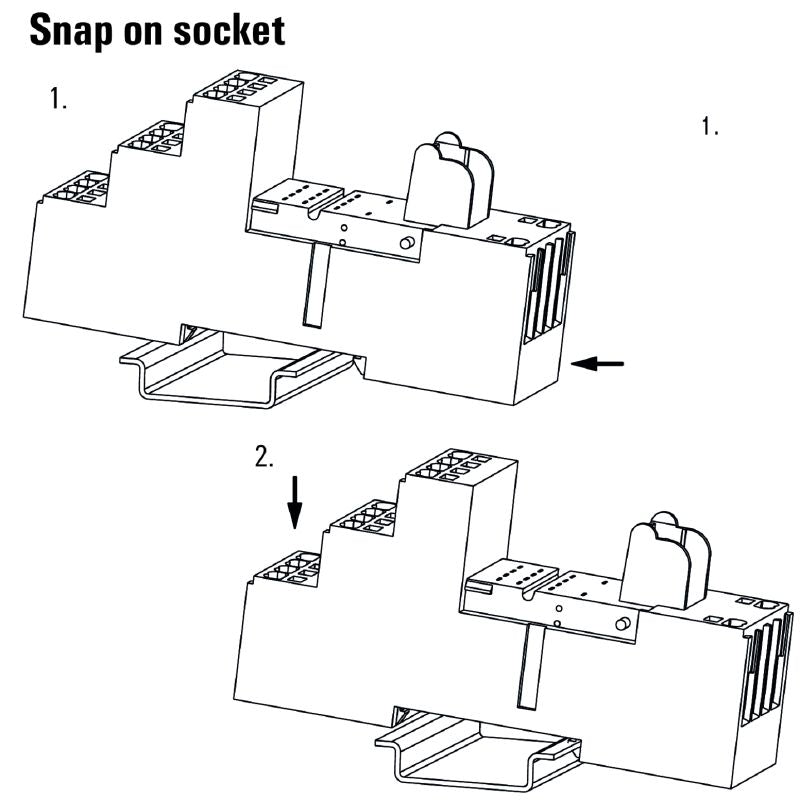 8869430000 - Compact 4 CO Relay Socket, 6A, Push In Connection  (Pack of 10)