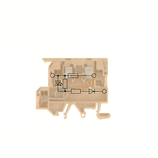 8148930000 - 6.3A Fuse Terminal for Screw Connections, Beige & Yellow  (Pack of 25)