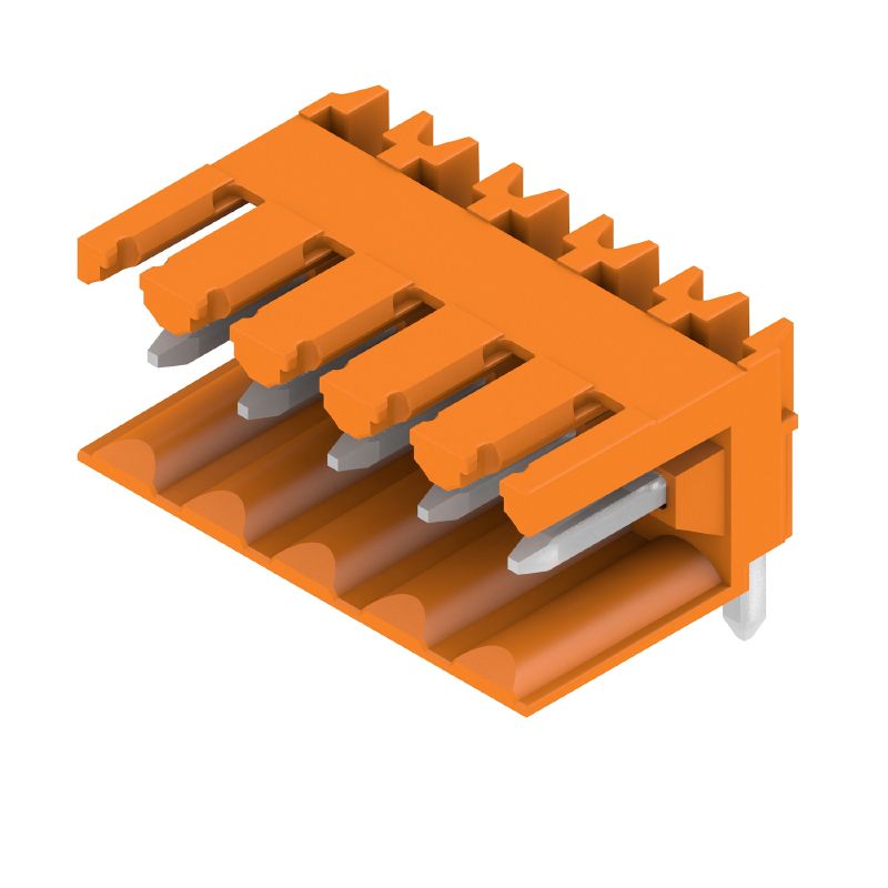 1597240000 - 5-Pole 3.50mm PCB Connector, Male Header, Orange  (Pack of 50)