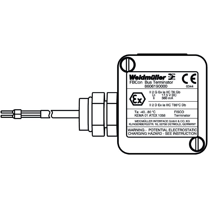 8606190000 - Passive Resistor for Fieldbus, IP66/IP67 Certified