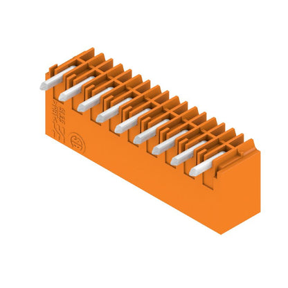 1605140000 - 3.5mm, 9-Pole Orange PCB Connector with 90° Elbow  (Pack of 50)