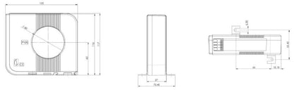 2603440000 - 60mm Closed-Type Residual Current Transformer, 25A Capacity
