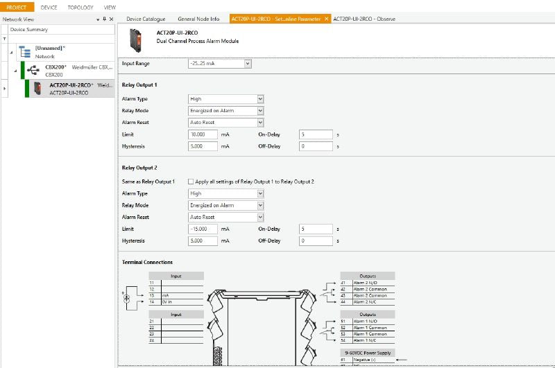 1238910000 - Universal Limit Monitor with 2 Relay Outputs and Alarm Functions