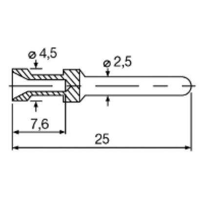 1775924001 - 5.08mm Male PCB Connector, 2 Poles, 180° Angle, Black Finish  (Pack of 250)
