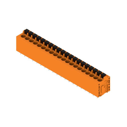 1331380000 - 20-Pole 5.08mm PCB Terminal with 180° Angle, Orange  (Pack of 15)
