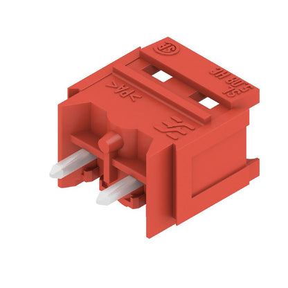 2496280000 - 5.08mm Red PCB Plug-In Connector with 180° Elbow  (Pack of 100)