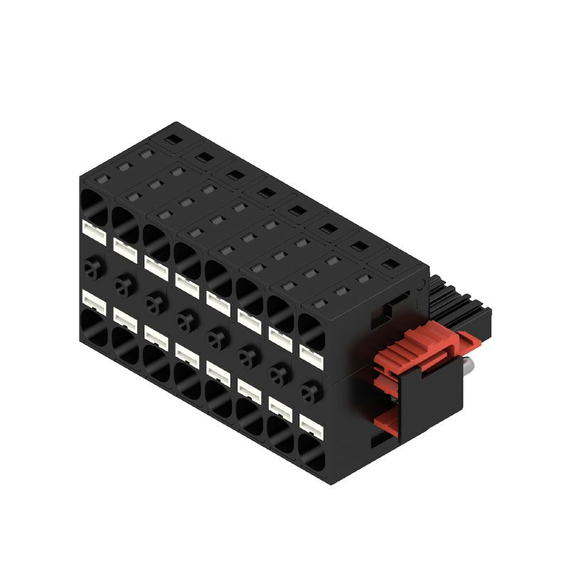 2720540000 - 7.62mm 8-Pole PCB Connector with 180° Angle & PUSH IN Mechanism  (Pack of 12)