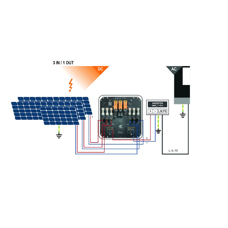 2683100000 - Photovoltaic Combiner Box with Surge Protection, 340mm Height