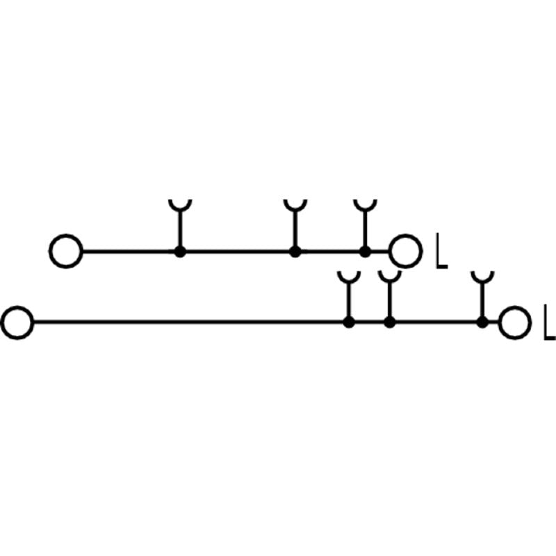 2669000000 - 2-Level 2.5mm² Terminal Block with PUSH IN, 24A Capacity  (Pack of 50)