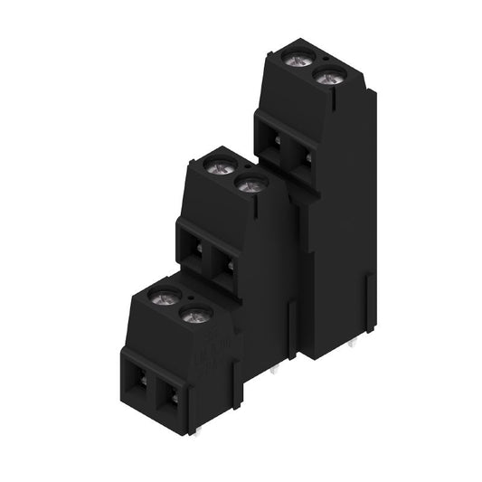 1769930000 - 5.08mm Terminal Block, 6 Poles, 90° Angle, Black Solder Pins  (Pack of 50)