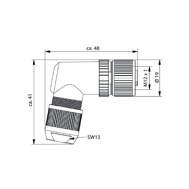 2681630000 - M12 IP67 Field Attachable Connector for Tough Conditions
