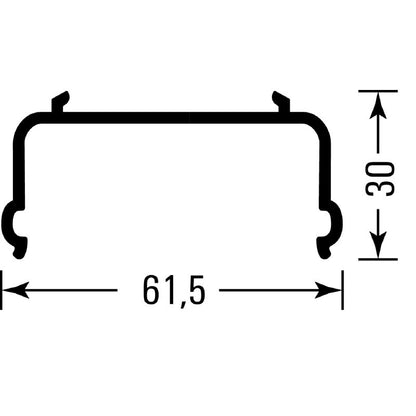0485300000 - 1M Transparent PVC Cover Profile, RoHS Compliant