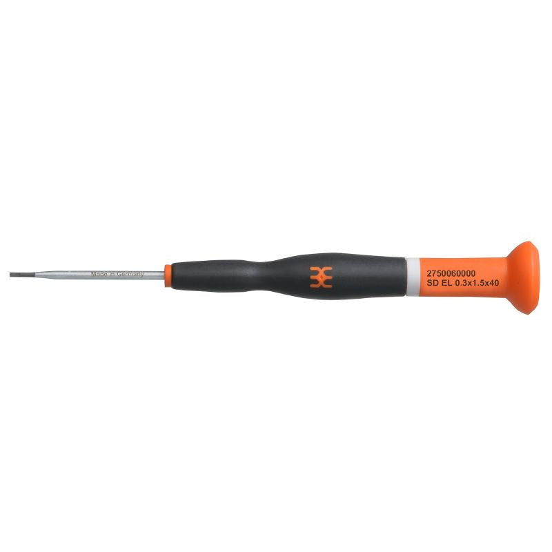 2750060000 - 1.5mm Slotted Screwdriver, 40mm Blade Length