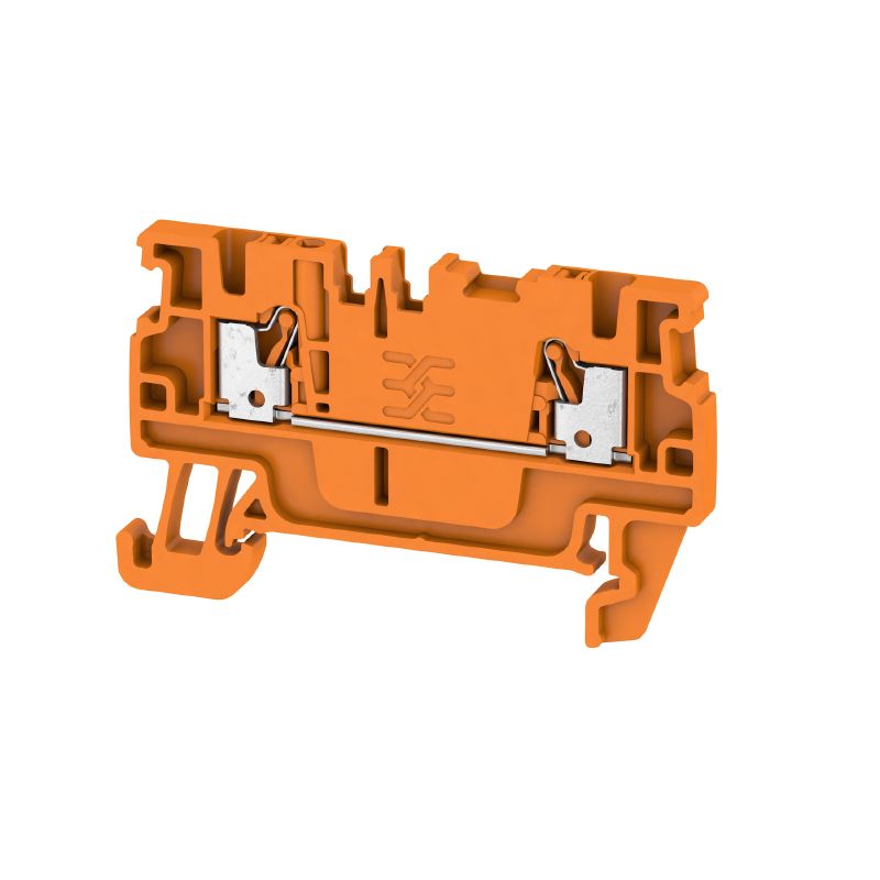 1552830000 - Orange 1.5mm² Push-In Feed-Through Terminal, 500V, 17.5A  (Pack of 100)