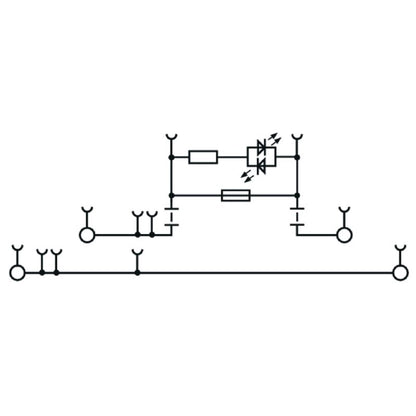 2894030000 - Black 4mm² Fuse Terminal for TS 35 Rail, 6.3A, 150V  (Pack of 50)